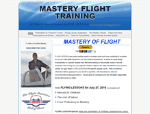 Tablet Screenshot of mastery-flight-training.com